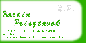 martin prisztavok business card